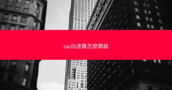tgp加速器怎麽開啟