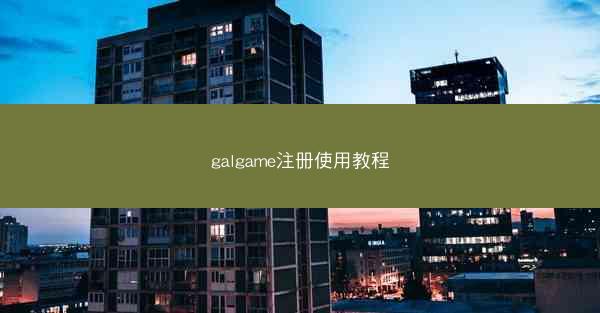 galgame注册使用教程