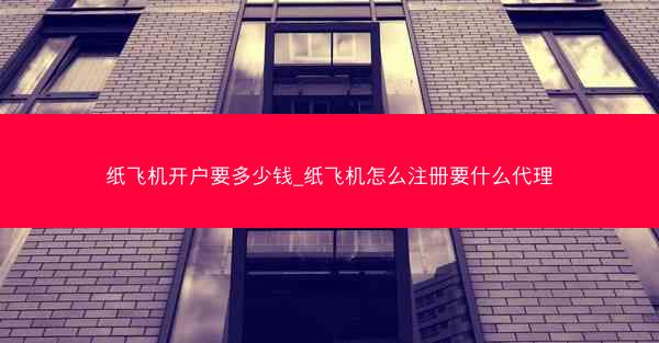 纸飞机开户要多少钱_纸飞机怎么注册要什么代理