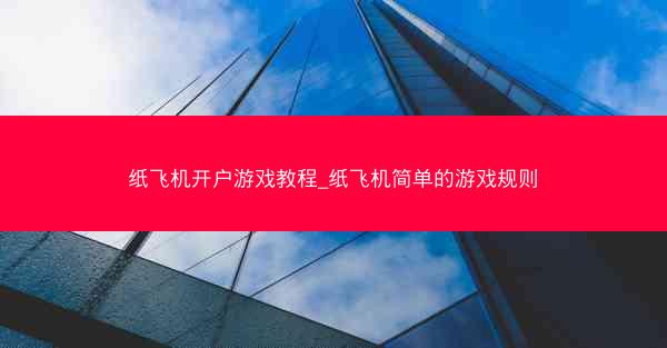 纸飞机开户游戏教程_纸飞机简单的游戏规则