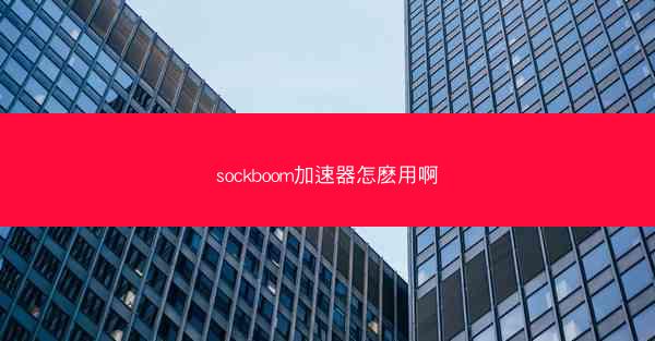 sockboom加速器怎麽用啊