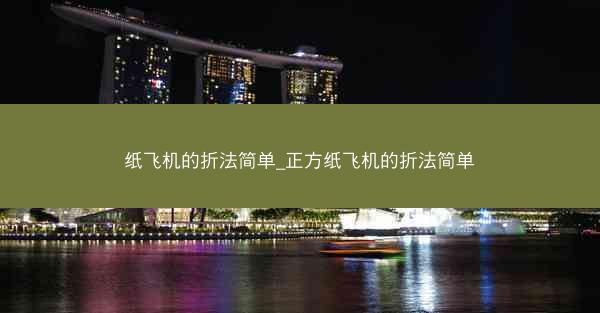 纸飞机的折法简单_正方纸飞机的折法简单