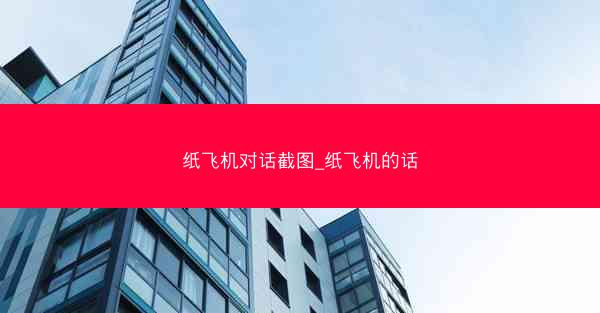纸飞机对话截图_纸飞机的话